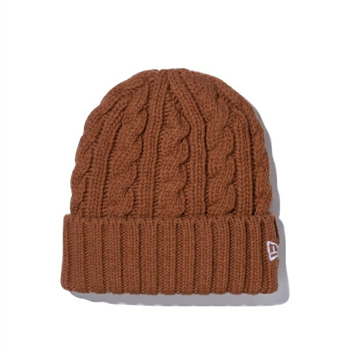 ニューエラ ニット帽 メンズ レディース ローゲージ カフニット ウールブレンド キャメル 13751294 NEW..