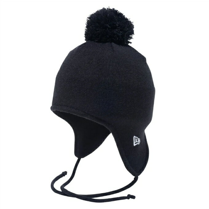 ニューエラ NEW ERA ニット帽 メンズ レディース ポンポンニット イヤーフラップ Ear Flap ブラック 13751302のサムネイル