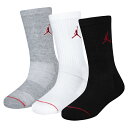 ジョーダン JORDAN バスケットボール パックソックス ジュニア JR JUMPMAN CREW 3PK WJ0010-042