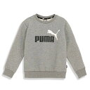 プーマ スウェットトレーナー ジュニア キッズ ボーイズ ESS+ 2 COL ビッグロゴ クルースウェット 846534-03 PUMA