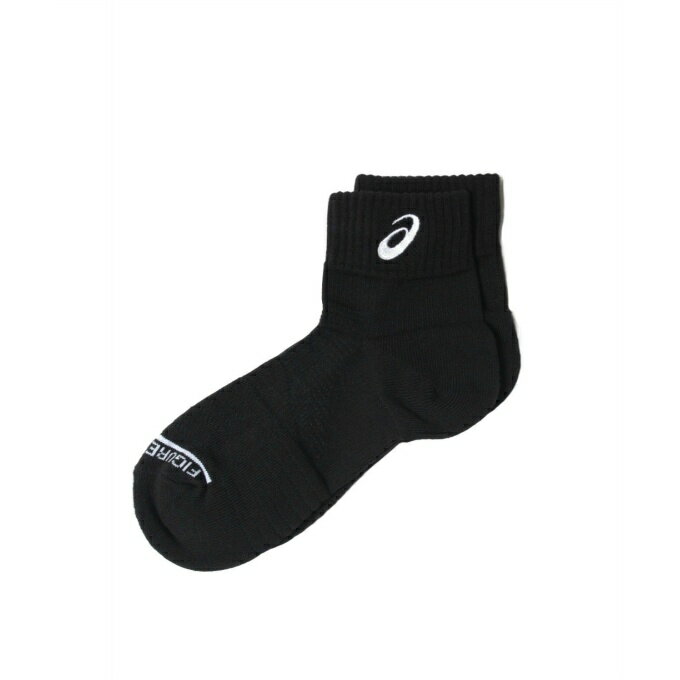 アシックス asicsONE POINT HIGH SOCKSブラックXホワイトバレーボールエキップメント(ユニ)(3053A137)