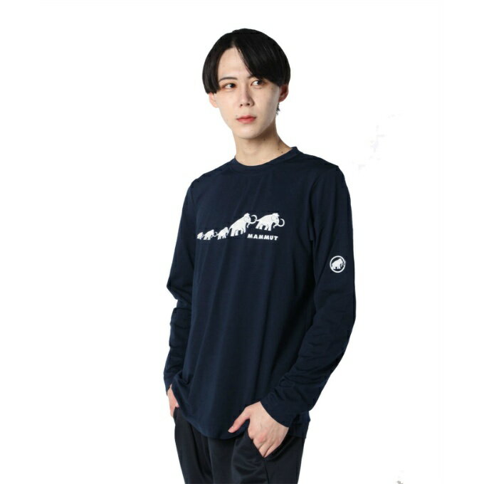 【まとめ買いで最大ポイント10倍6/4 20：00〜6/11 1：59】マムート MAMMUT Tシャツ 長袖 メンズ QD Logo Print ロングスリーブ Tシャツ AF Men Classic 1016-01200 5118