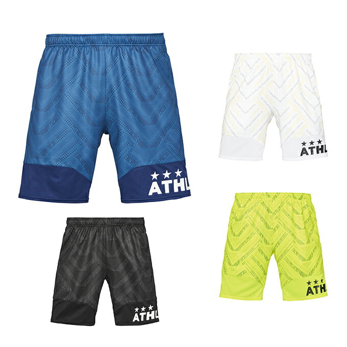 アスレタ サッカーウェア ハーフパンツ メンズ グラフィックプラクティス 02407 ATHLETA サッカーパンツ プラクティスパンツ ゲームパンツ 練習着 部活 フットサル サッカー