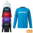 バボラ Babolat テニスウェア バドミントンウェア Tシャツ 長袖 メンズ CLUB LONG SLEEVE SHIRT BUP4510C