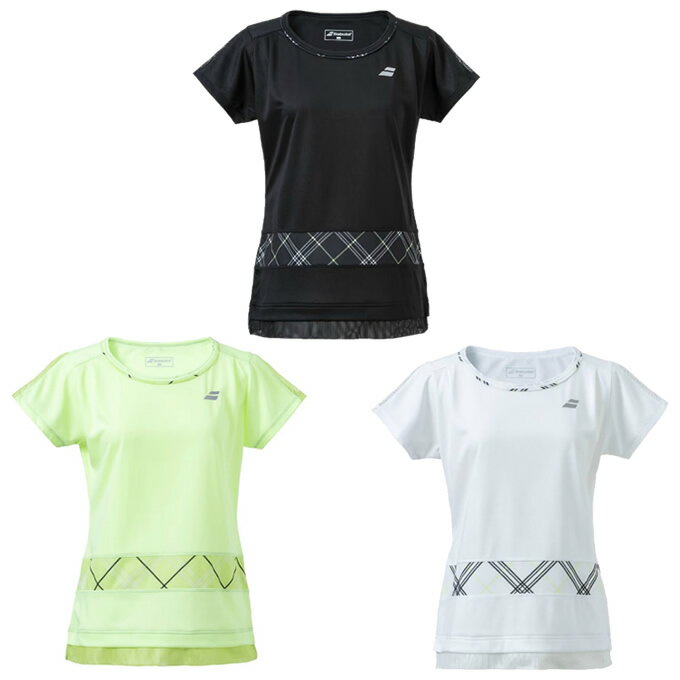 o{ Babolat ejXEFA oh~gEFA Q[Vc fB[X PURE SHORT SLEEVE SHIRT BWG4328