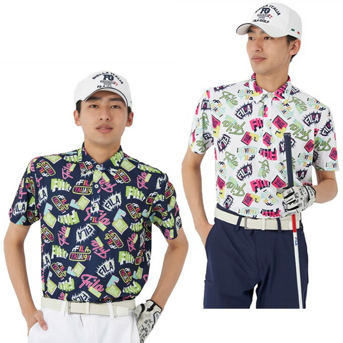 【全品対象最大10％OFF！11/20 20:00〜11/27 1:59】フィラ FILA ゴルフウェア 半袖シャツ メンズ コミ..