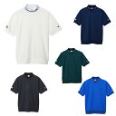 値下げ 10％OFF 送料無料 Champion GOLF チャンピオン ゴルフ メンズ 半袖 モックネックシャツ ゴルフウェア 速乾 UVカット 遮熱 抗菌 防臭 ハイネック 男性用 紳士 ブランド ロゴ スポーツウェア Tシャツ ウェア C3-ZG307 M L XL ネコポス