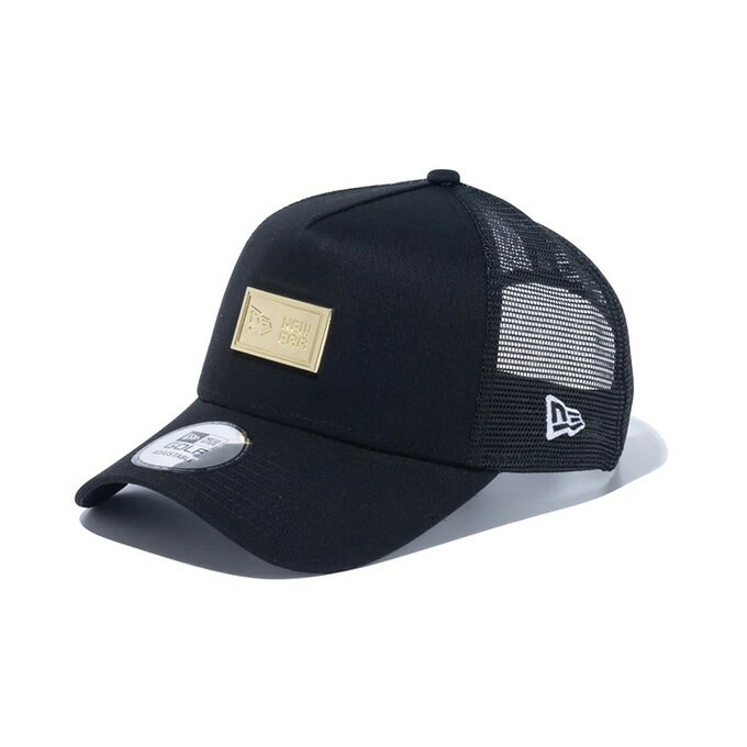 ニューエラ NEW ERA ゴルフ キャップ メンズ レディース 9FORTY A-Frame トラッカー Box Logo ボックスロゴ Metal Plate ブラック 14109244