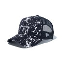 ニューエラ NEW ERA ゴルフ キャップ メンズ レディース 9FORTY A-Frame トラッカー Splash Paint スプラッシュペイント スクリプトロゴ ネイビー 14109229