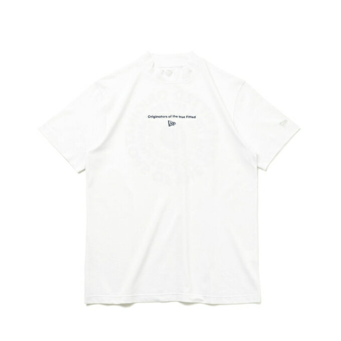 ニューエラ NEW ERA ゴルフウェア 半袖シャツ メンズ 半袖 鹿の子 ミッドネック Tシャツ Circle OOTTF ホワイト 14109052 その1