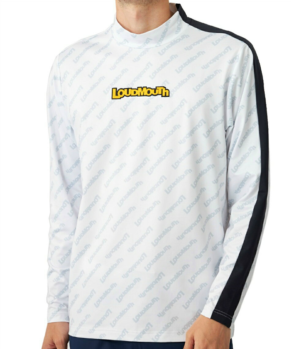 LOUDMOUTH ラウドマウス ゴルフウェア メンズ 長袖モックネックシャツ 773502 男性 カジュアル M〜XXL 大きいサイズ かっこいい おしゃれ 【ご自宅配送限定】‥