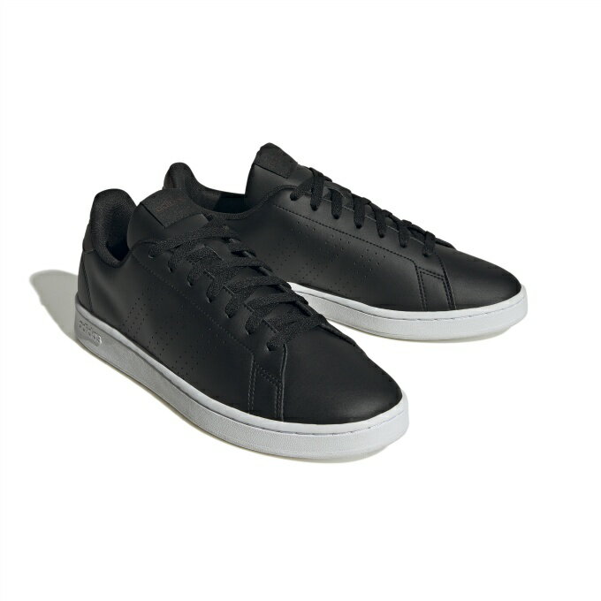アディダス スニーカー メンズ レディース アドバンコート ADVANCOURT ID9630 LQA23 adidas 通学シューズ 通学靴 黒靴 ブラック 黒色