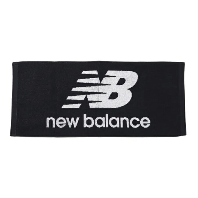 ニューバランス フェイスタオル NBジャガードフェイスタオルロゴマーク LAM35691-BK new balanceのサムネイル