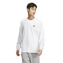 アディダス Tシャツ 長袖 メンズ エッセンシャルズプラス ルーズフィット スモールロゴ 長袖Tシャツ ESSENTIALS＋ JF3977 KWF00 adidas