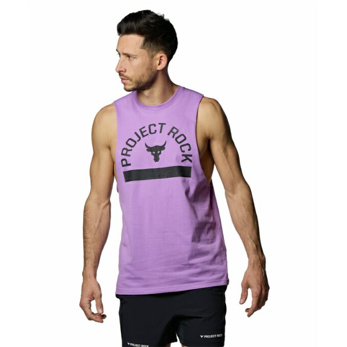 アンダーアーマー Tシャツ 半袖 メンズ UAプロジェクトロック グラフィック スリーブレス シャツ 1383195-560 UNDER ARMOUR