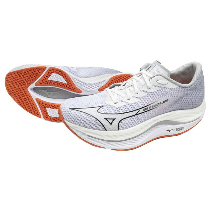 【まとめ買いで最大10％OFF！〜4/17 9:59】ミズノ ランニングシューズ メンズ ウエーブリベリオンフラッシュ2 WAVE REBELLION FLASH J1GC243501 MIZUNOのサムネイル