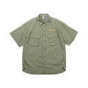 `X CHUMS Vc Y CgI[o[TCYhV[gX[uVc Layton Oversized S/S Shirt CH02-1208 Khaki