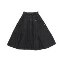 チャムス CHUMS ロングスカート レディース ビーバーカーゴスカート Beaver Cargo Skirt CH18-1290 Black Denim