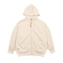 チャムス CHUMS スウェットパーカー レディース レディースバルーンスリーブジップパーカーループパイル Lady's Balloon Sleeve Zip Parka LP CH18-1291 Greige
