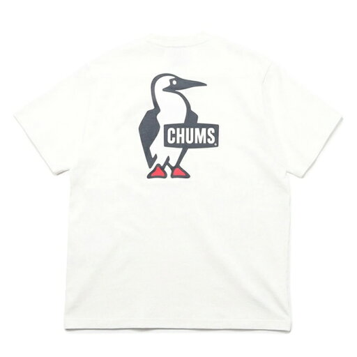 チャムス CHUMS Tシャツ 半袖 メンズ ブービーロゴTシャツ CH01-2279 White チャムス CHUMS Tシャツ 半袖 メンズ ブービーロゴTシャツ CH01-2279 White