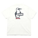 チャムス CHUMS Tシャツ 半袖 レディース ブービーロゴTシャツ CH11-2279 White