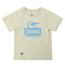 【全品対象ポイント最大7倍 5/30〜6/1】チャムス CHUMS Tシャツ 半袖 ジュニア キッズブービーフェイスTシャツ CH21-1281 Greige*Blue(4)