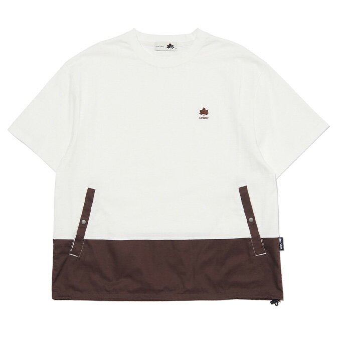 ロゴス LOGOS Tシャツ 半袖 レディース ランタンシルエットT 4286-3672 09 White