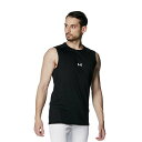 アンダーアーマー 野球 アンダーシャツ ノースリーブ メンズ UA Heatgear Comfort Fitted Sleeveless Crew Shirt 1384733-001 UNDER ARMOUR