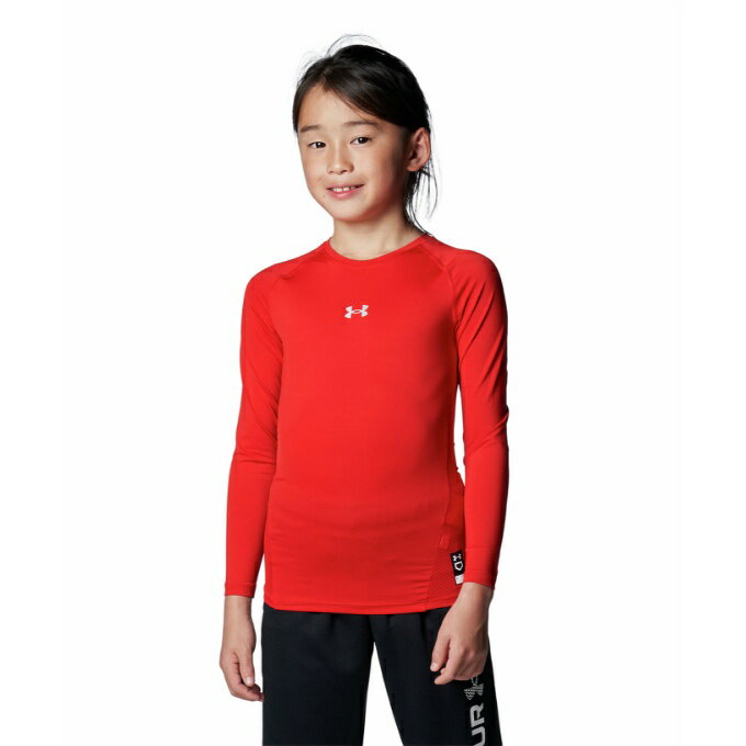 A_[A[}[ 싅 A_[Vc  WjA UA Heatgear Armour Compression Long Sleeve Crew Shirt 1384752-600 UNDER ARMOUR