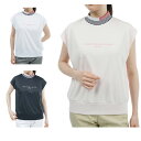 トミーヒルフィガーゴルフ TOMMY HILFIGER GOLF ゴルフウェア 半袖シャツ レディース フロントロゴ フレンチスリーブモックシャツ THLA43...