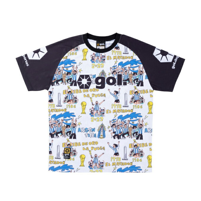 ゴル gol サッカーウェア プラクティスシャツ 半袖 メンズ レディース 昇華プラクティスシャツ カルナヴァウ G442-610 113