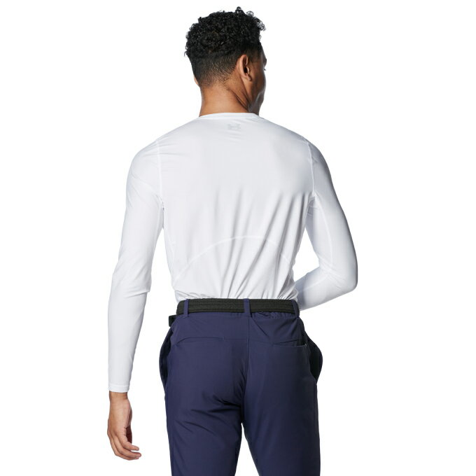 アンダーアーマー ゴルフ アンダーウェア 長袖 メンズ アイソチルFITTED長袖Vネック 1384824-100 UNDER ARMOUR