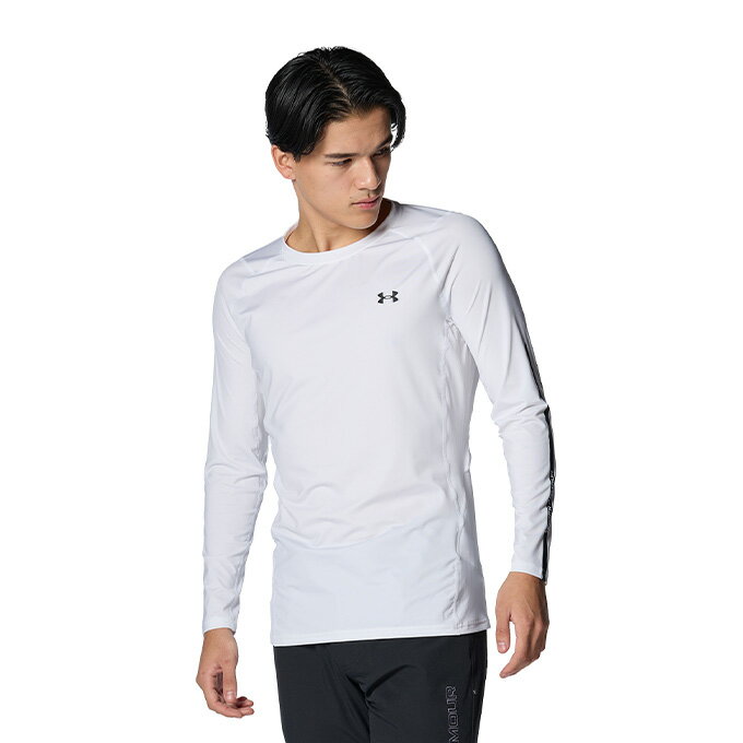 A_[A[}[ St A_[EFA  Y UA HG Fitted LS Crew NV 1384825-100 UNDER ARMOUR