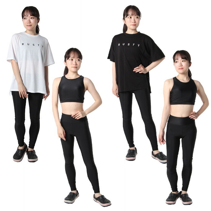 【6月10日限定！条件達成で最大6000ポイント還元！】ラスティ RUSTY 水着 タンキニ レディース ビキニ&Tシャツ3点セット 924800