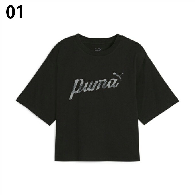 プーマ Tシャツ 半袖 レディース ESS+ BLOSSOM グラフィック Tシャツ 681190 PUMA