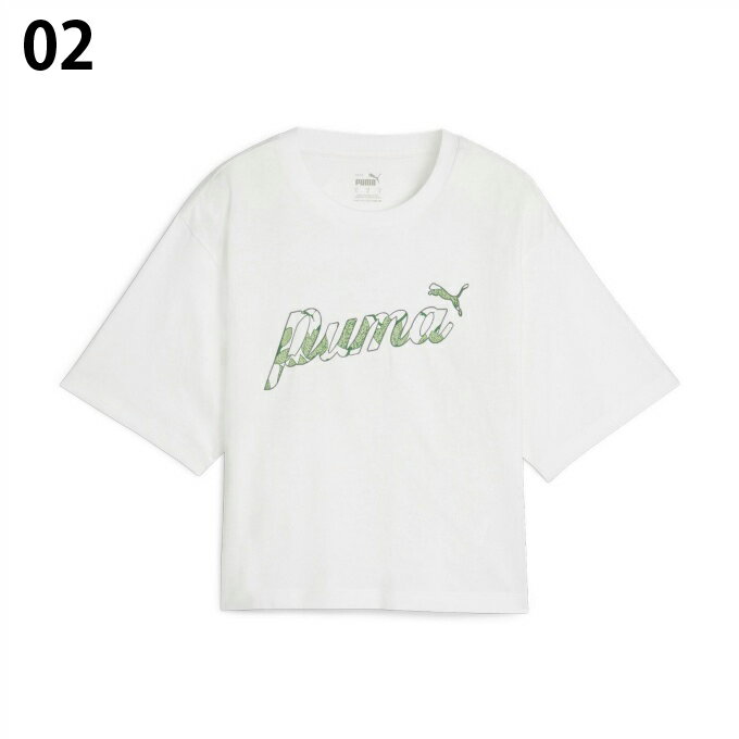 プーマ Tシャツ 半袖 レディース ESS+ BLOSSOM グラフィック Tシャツ 681190 PUMA