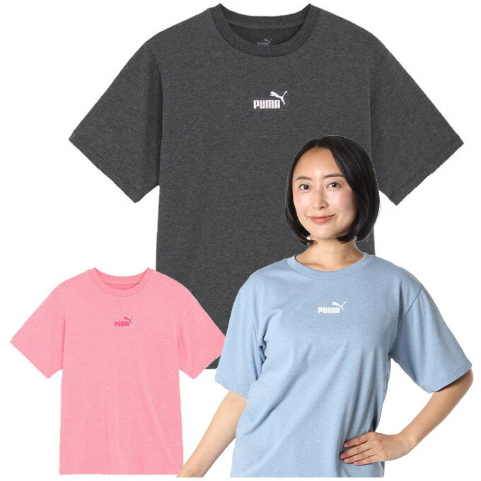 プーマ Tシャツ 半袖 レディース ウィメンズ ESS+ MX NO1 ロゴ リラックス 半袖 Tシャツ 680747 PUMAのサムネイル