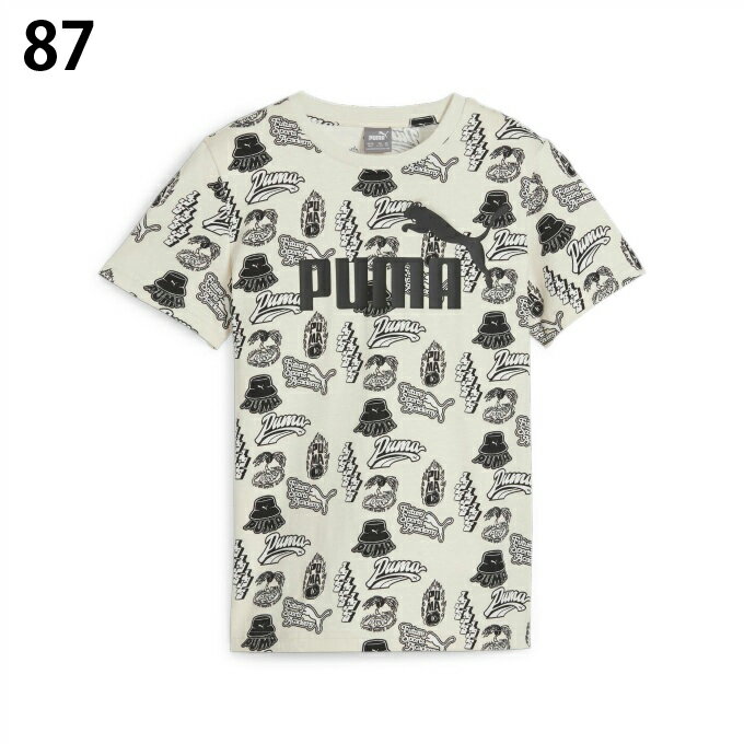 プーマ Tシャツ 半袖 ジュニア ESS+ MID 90S AOP Tシャツ 681380 PUMA