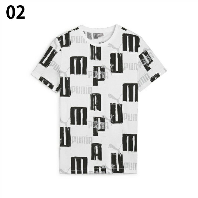 プーマ Tシャツ 半袖 ジュニア ESS+ LOGO LAB AOP Tシャツ 681327 PUMA