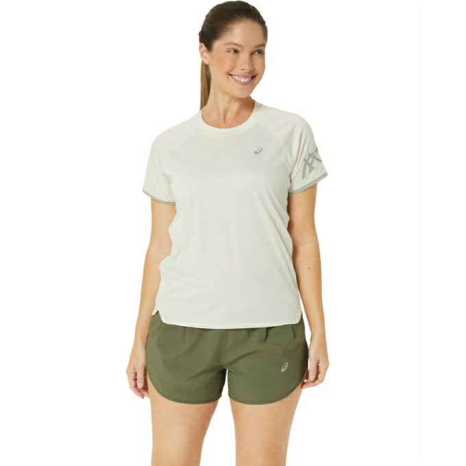 アシックス ランニングウェア Tシャツ 半袖 レディース ウイメンズランニングICONショートスリーブトップ 2012C821-200 asics 1