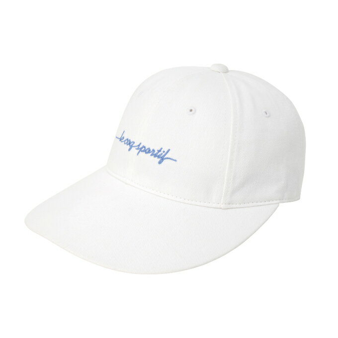 ルコックスポルティフ le coq sportif 帽子 キャップ レディース コットンツイルキャップ 庇9cmモデル QMCXJC14-WH