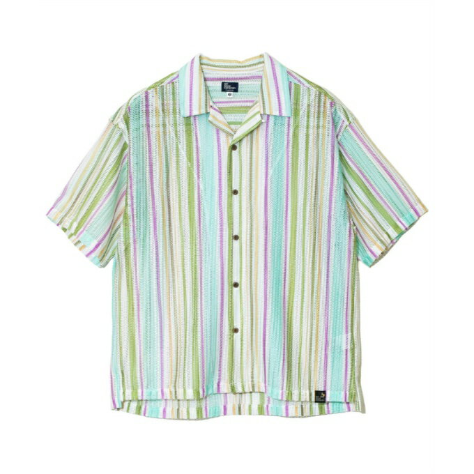 ゴースローキャラバン Go Slow Caravan Tシャツ 半袖 メンズ 透かし編みレースOPシャツ 326105 141のサムネイル