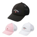 【全品対象最大10%OFFクーポン!7/13 10:00〜7/15 23:59】キャロウェイ ゴルフ キャップ レディース ラブキャロウェイポニテメッシュキャッ...