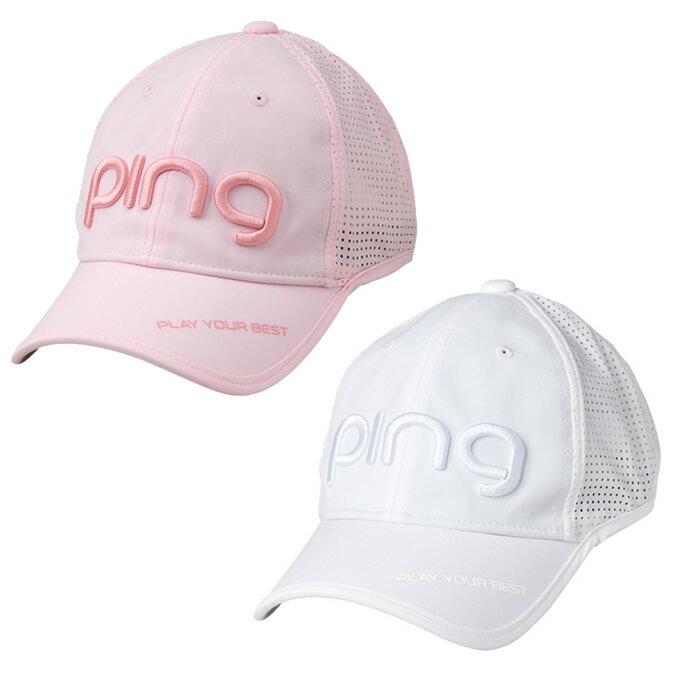 ピン ピン PING ゴルフ キャップ レディース HW-L2401 LADIES PUNCHING CAP パンチングキャップ 37464