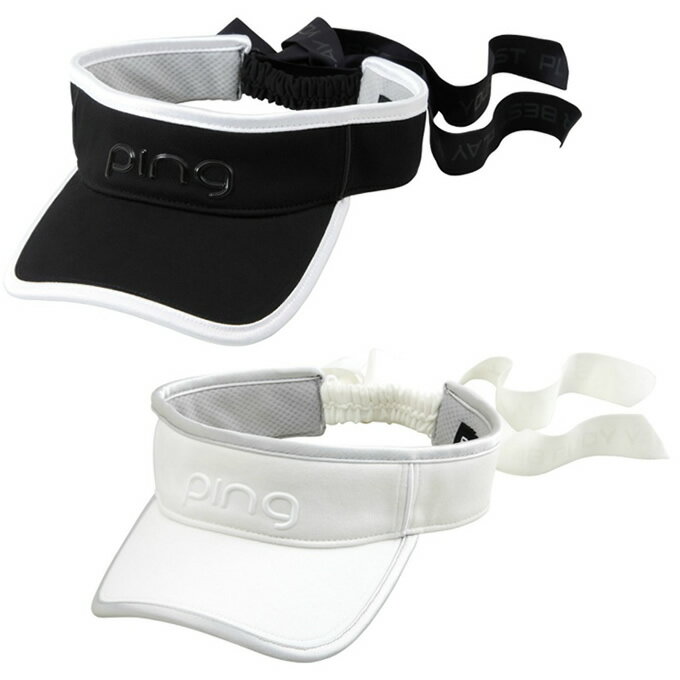 ピン ピン PING ゴルフ サンバイザー レディース HW-L2402 RIBBON VISOR リボンバイザー 37465