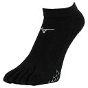 ミズノ アンクルソックス メンズ レディース レーシングソックス 5本指アンクル 滑り止め付 U2MXB01309 MIZUNO