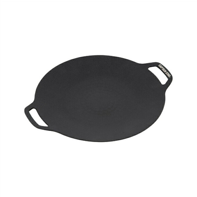 【全品対象最大10%OFF!11/20 20:00〜11/27 1:59】キャプテンスタッグ CAPTAIN STAG 鉄板 ラウンド グリルプレート 30cm...