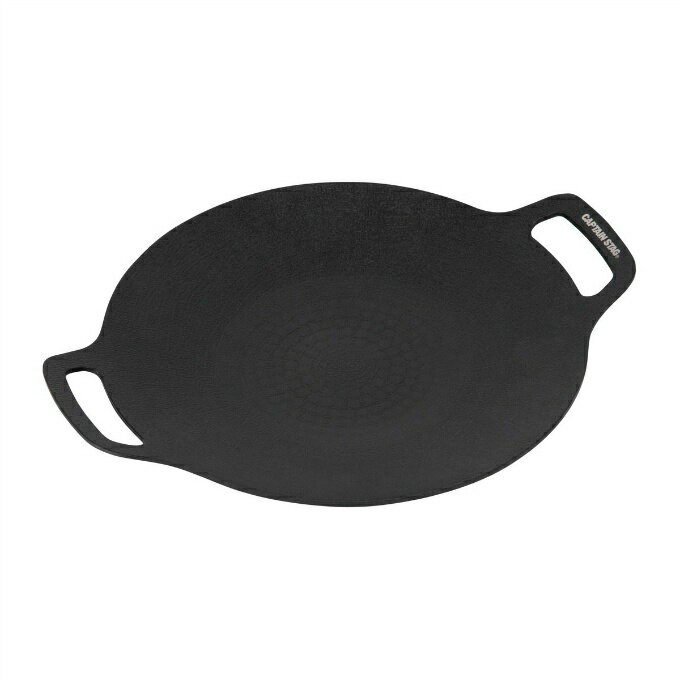 【全品対象最大10%OFF!11/20 20:00〜11/27 1:59】キャプテンスタッグ CAPTAIN STAG 鉄板 ラウンド グリルプレート 34cm...