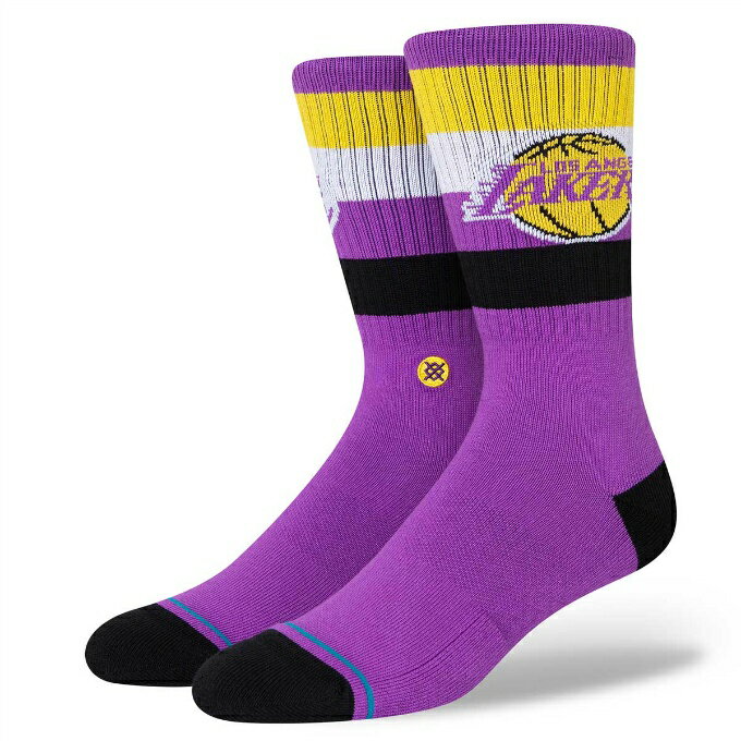 スタンス ソックス STANCE SOCKS バスケットボール ソックス メンズ LAKERS ST CREW A555C22LAK PUR