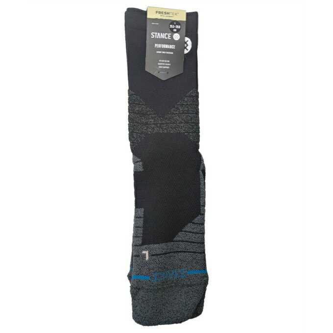 スタンス ソックス STANCE SOCKS バスケットボール ソックス メンズ ICON SPORT QTR A459A21SQB#BLK その1